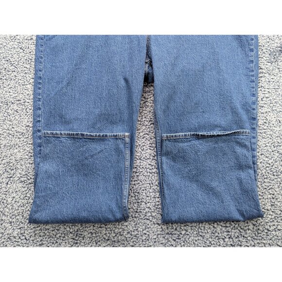 Abercrombie & Fitch Baggy Low Rise Jeans Size 36 / 22 Curve Love Boho Denim Blue - Picture 6 of 12